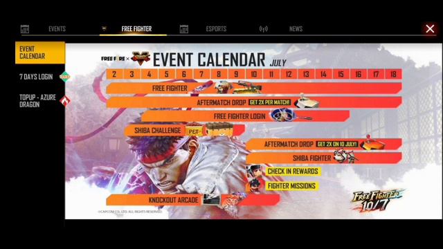 STREET FIGHTER EVENT|| FREE FIRE BIG UPDATED||GARENA FREE FIRE ||