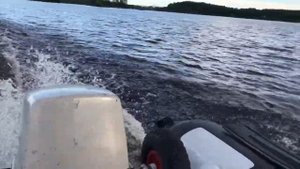 Ривьера 3400 и Ветерок 8 выход на глиссер