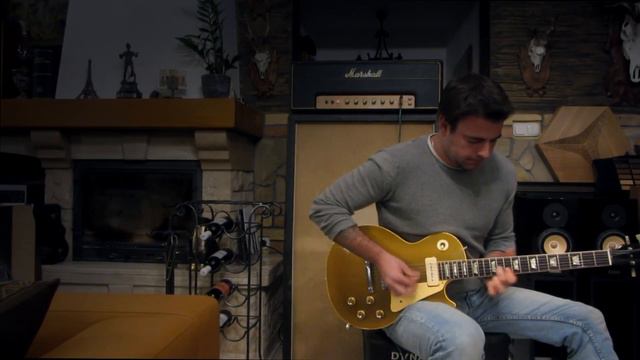 1968 Gibson Les Paul + 1967 Marshall Plexi + 1968 Marshall 8x10 Pulsonic cab смотреть онлайн