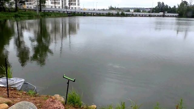 РЫбацкая Деревня в Юрлово.  Рыбалка на дамбе.