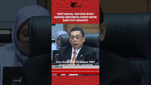 Utut Adianto beri kritik kepada Garuda Indonesia sebagai BUMN yang selalu mendapatkan PMN.(Part 2)