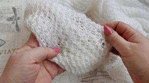 Паутинка спицами#шарфспицами #паутинкасеткаспицами