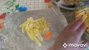 Красная рыба с овощами в фольге. Рецепт.