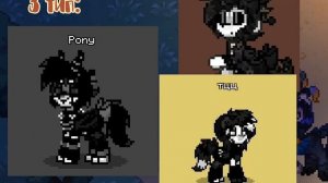 БЕСЯЧИЕ ТИПЫ ОС В ПОНИ ТАУН//pony town//
