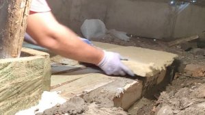 Перекрытие погреба из дерева часть 2 утеплитель каменная вата ROCKWOOL 50 мм, минеральная вата.