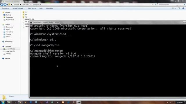 MongoDB Install on Windows Pc | Start MongoDB service | mongodb -v 3/4 смотреть онлайн