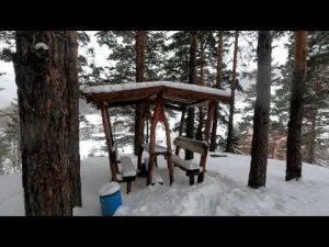 Терренкур санатория Эдем Белокуриха март 2022г