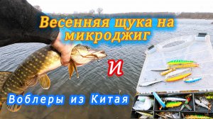Весенняя щука на микроджиг. Воблеры из Китая