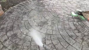 Печатный бетон, отмывка, рубрика подсобы-приспособы.
