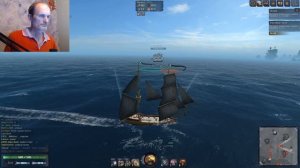 Онлайн-игра про пиратов и парусные корабли "World of Sea Battle" | Постстрим c платформы Trovo