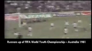 Runners up of FIFA World Youth Championship-- Australia 1981