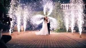 Вертушка холодных фонтанов на свадьбу | Ростов | GOF show