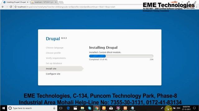 Drupal 8 Tutorial #1 | Drupal installation on Windows | EME Technologies