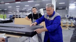 Вклейка панелей Adeco в алюминиевую дверь. Отработка новой технологии сборки алюминиевых дверей.
