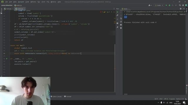 Торговый бот Binance python. Binance volume screener. смотреть онлайн