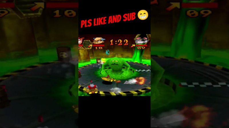 toxic dash chaos  #retrogaming #ретроигры #crashbandicoot #retrogames #shortsgaming  #playstation