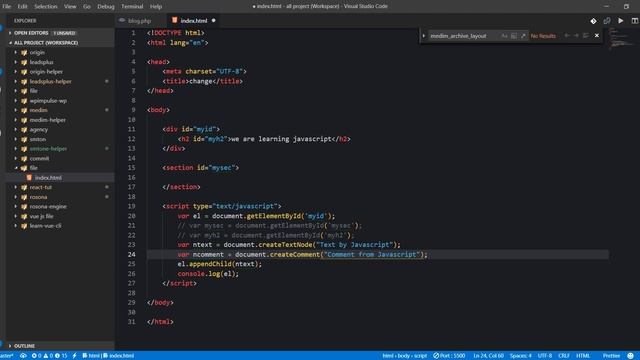 JavaScript Bangla Tutorial for Beginners Full Step By Step (append comment)