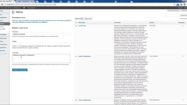 Метки для Вордпресс, зачем? описания? продвижение? удобнее статей?