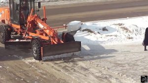 Работа грейдера ГС-14.02