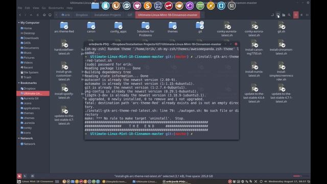 58 how to uninstall the arc theme red on linux mint using the script or sudo make uninstall смотреть онлайн