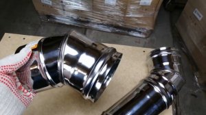 Колена одностенные модульного дымохода Феррум 90гр. и 135 гр.