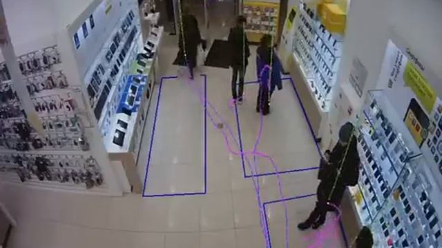 Clever Camera 1 People counting system Умная камера контрольные области