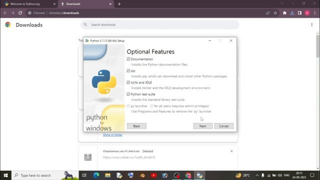 HOW TO DOWNLOAD PYTHON LATEST VERSION -3.11.5