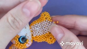 7 часть Морковный корги #амигурумиизбисера .Продолжение туловища #рек #рекомендации #подпишись