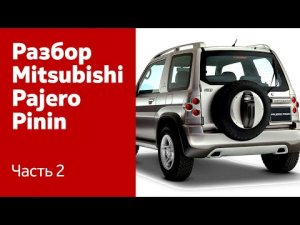 Разбор передних дверей и крышки багажника на Mitsubishi Pajero Pinin