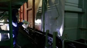 Окраска вагона электростатическим методом