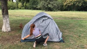 Decathlon Quechua MH100, установка и обзор палатки