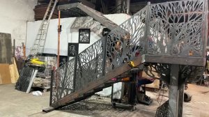 лестница, лазерная резка