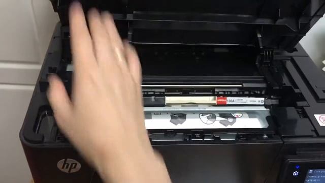 Как вытащить застрявший картридж принтер Color LaserJet Pro MFP M177fw смотреть онлайн