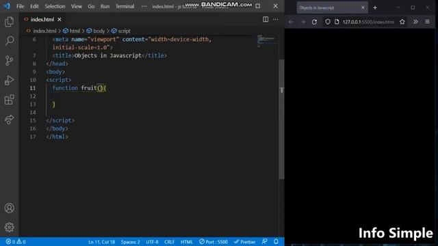 Learn Javascript objects in tamil | javascript tutorial in tamil | info simple