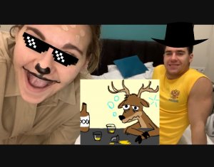 Макияж олень