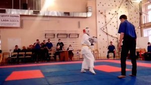 Ритмичный, быстрый бой по карате Киокушинкай с вазари VID 20160207 143500