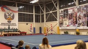 Леонова Дарина и Игнатеня Дарина. Первенство России 2018. 1 упражнение (13-19)