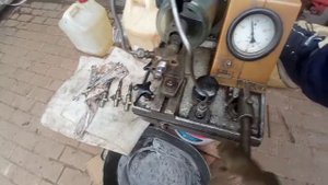 измерения кампресии D6BR, 6D16 проверка форсунок