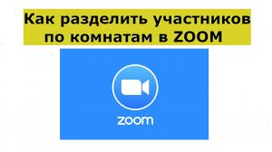 ✅ Как разделить участников по комнатам в Zoom (Как создать сессионные комнаты отдельные)