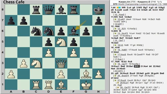 #13 Kasparov vs Karpov: World Chess Championship 1986 | King's Indian Defense | game 13