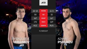 Рыскулбек Ибраимов vs. Азамат Пшуков | Ryskulbek Ibraimov vs. Azamat Pshukov | ACA 164