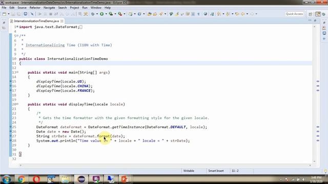 Internationalizing Time (I18N with Time) | Internationalization in Java