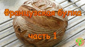 Невероятно вкусный десертный хлеб на закваске. Французская булка. Часть1