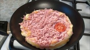 Быстрый завтрак из лаваша на сковороде!