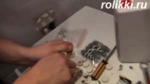 Установка роликов на душ кабине Аполло