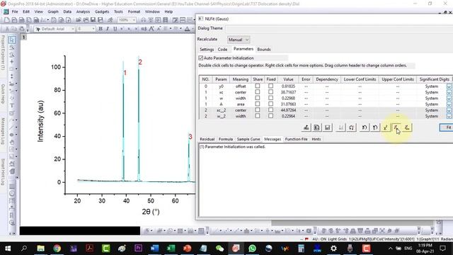 How to calculate dislocation density from XRD data using origin смотреть онлайн
