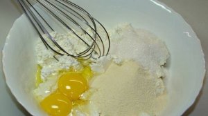 Двухслойная творожная запеканка