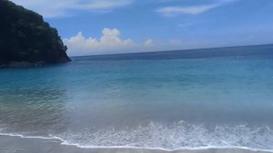 Невероятной красоты Virgin Beach пляж с белым песком Остров Бали