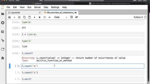 Mastering Python - Overview of Collections - list and set - 07 Other list operations