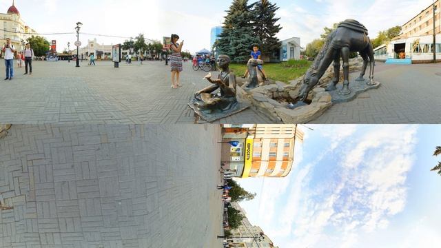 Челябинск, Кировка, скульптурная композиция "Мальчик с верблюдами" смотреть онлайн